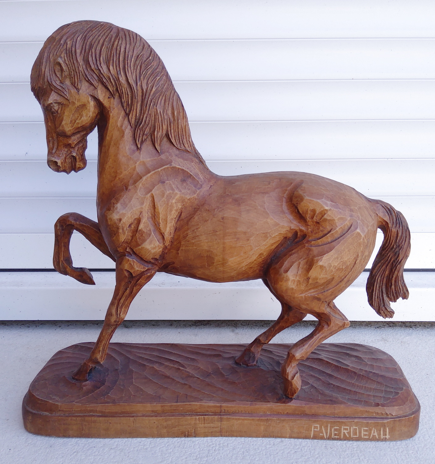 A carved French Horse 